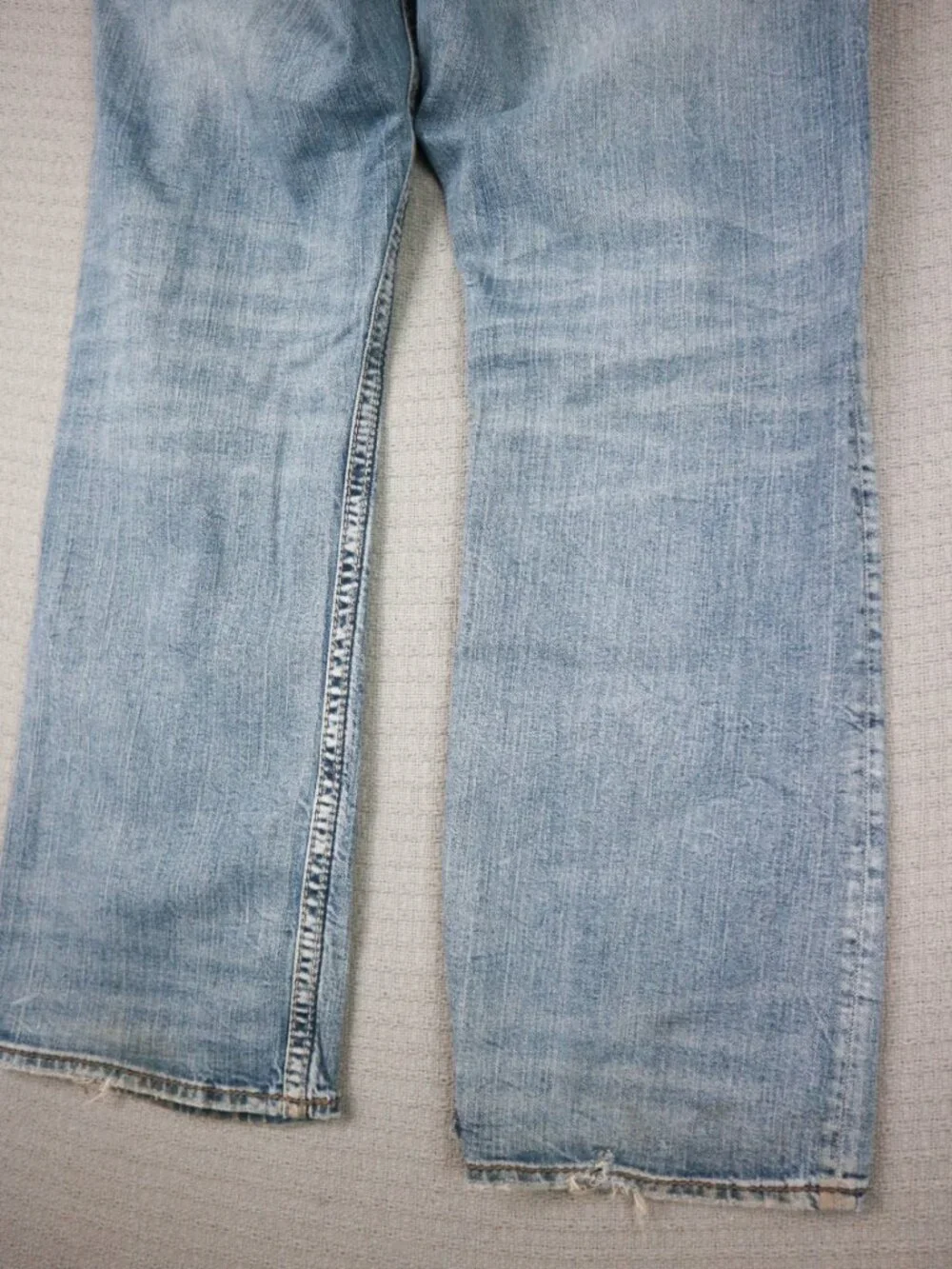 Silver Jeans Zac Jeans Mens 38x32 (fits 38x30) Light Wash Straight Stretch Denim - Picture 7 of 10